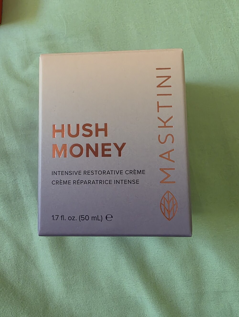 Masktini Hush Money Intensive Restorative Crème $120 Retail